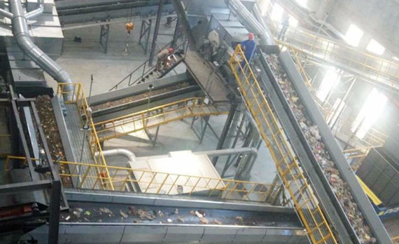 生活垃圾處理設備現(xiàn)場