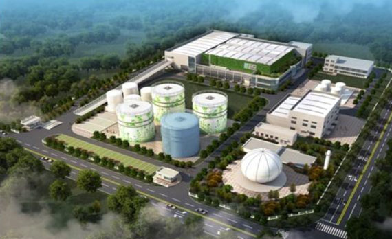 餐廚垃圾厭氧工藝設備現(xiàn)場